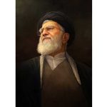 قاب عکس مقام معظم رهبری شاسی 9 در 13