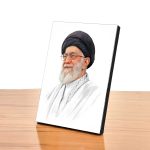 قاب عکس رهبر شهید زمینه سفید شاسی 9 در 13 - Image 2
