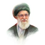 قاب عکس رهبر شهید شاسی 9 در 13