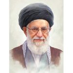 قاب عکس رهبر شهید شاسی 9 در 13