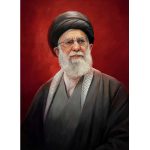 قاب عکس رهبر شهید شاسی 13 در 18