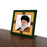 قاب عکس رهبر شهید همراه امضا ایشان شاسی 20 در 20 - Image 3
