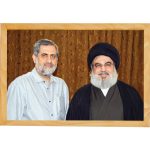 شهیدان سید حسن نصرالله و شهید سردار محمد سعید ایزدی (حاج رمضان)