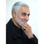 قاب عکس شهید حاج قاسم سلیمانی شاسی 9 در 13